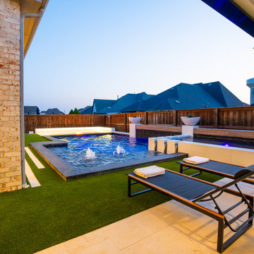 Luxury Modern Backyard- Frisco, TX