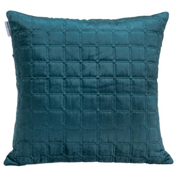 Parkland Collection Marrisa Transitional Teal Throw Pillow PILL21331P