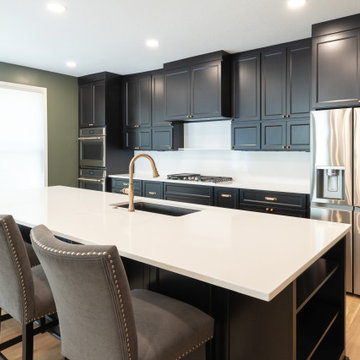 Overland Park Kitchen Remodel with Pantry Addition + Speakeasy Powder Bath