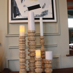 OSB candle sticks - Home Decor