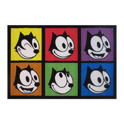 Fun Rugs - Fun Rugs Felix The Cat Collection Portraits Area Rug, 39"x58" - Kids Rugs