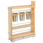 Rev-A-Shelf - Wood Base Cabinet Utility Pull Out Organizer With Soft Close, 6" - If you're tired of cluttered, unorganized and hard to access cabinets, then look no further than Rev-A-Shelf's pullout shelving system. This innovative series of pull-out organizers are available in a variety of sizes (depth, height and width) and are available in a variety of style to accommodate any type of kitchen.  From baking sheets, spices, cutting boards, utensils and even knife organization.  No kitchen is complete without one of these organizers and it will change how you use your kitchen.  All units require a full-height cabinet (where no drawer is above) and cabinet door must attach to gain the full features of the unit.