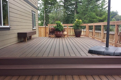 Traditional deck in Seattle.