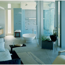 Open plan master bedroom
