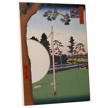 Hiroshige "Archery Range" Gallery Wrapped Canvas Wall Art