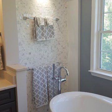 Custom alcove with LED recess light.
