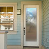 Front Door - High Tide - Cast Glass CGI 033 Exterior - Hickory - 36" x 80" -...