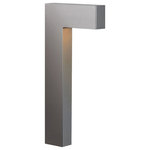 HInkley - Hinkley Atlantis 15.75" Small LED Path Light, Hematite - The bold, clean lines of the Atlantis path lights complement contemporary architecture for the ultimate in urban sophistication.