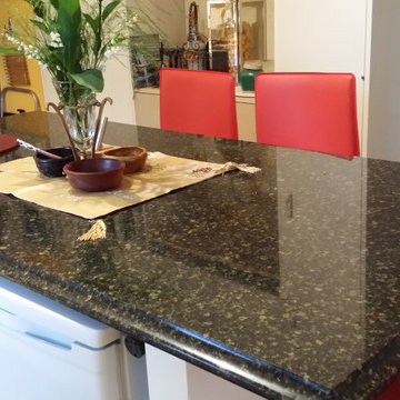 Classic Island Addition - Custom Application with White Lacquered MDF Finish