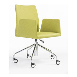 Frame 5-Ways Swivel Office Armchair by B&T - Armchairs And Accent Chairs