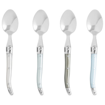 French Home Laguiole Mother of Pearl Coffee Spoons, 4-Piece Set
