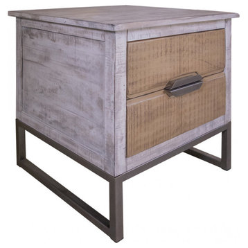 Crafters and Weavers Amelia 2 Drawer End Table / Nightstand
