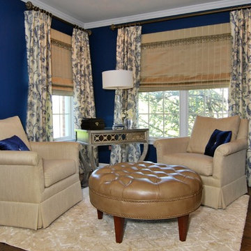 Elegant Navy Master Bedroom Suite