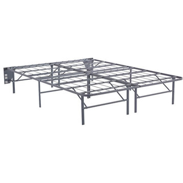 Bowery Hill Queen Bed Frame in Gray