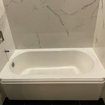 BATHROOM - 24 x 48 Statuary Porcelain Tub / Shower Wall Tile with Window