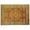 Sunset Red Oriental Rug, 6X8 Hand Knotted Egyptian Mamluk 100% Wool Rug