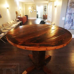 Round Reclaimed Wood Tables - Dining Tables