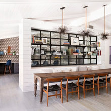 mix mcm and rustic styles