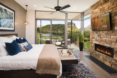 Inspiration for a contemporary bedroom remodel in Phoenix