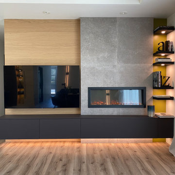 UNIQUE BLACK AND GREEN MODERN KITCHEN