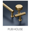 Schaub and Company 5001 Pub House 2" "T" Bar Diamond Knurled - Polished Chrome
