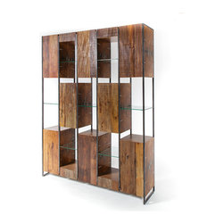 Marley Solid Reclaimed Wood Large Bookcase - Bookcases