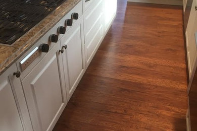 Example of a transitional kitchen design in New York