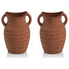 Aprillia Terracotta Vases, Amphora, Set of 2