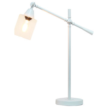Elegant Designs Tilting Arm Desk Lamp White