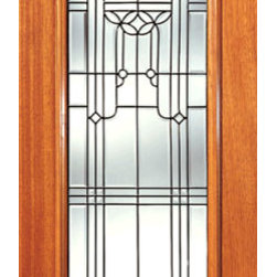 Full Lite Contemporary Design Glass, Exterior Single Door - Front Doors