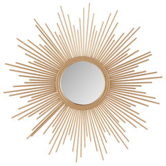 Americanflat Adhesive Mirror Tiles - Four Quarters Circular Design - Peel and Stick Mirrors for Wall. (4pcs Set)