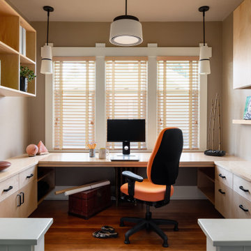 Craftsman Four Square, Seattle, WA - Master Bedroom and Home Office