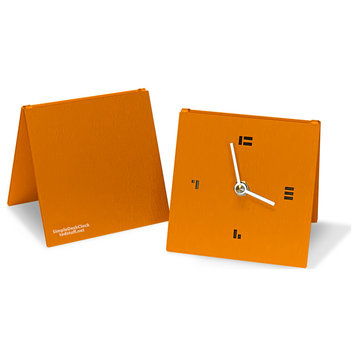 The SimpleDesk Clock in Orange