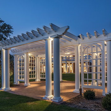 Pergola Landscape Lighting | Downlighting Pergola Omaha Nebraska