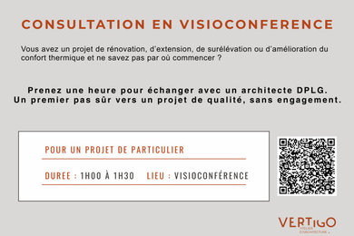 CONSULTATION POUR PARTICULIER EN VISIOCONFERENCE AVEC ARCHITECTE DPLG