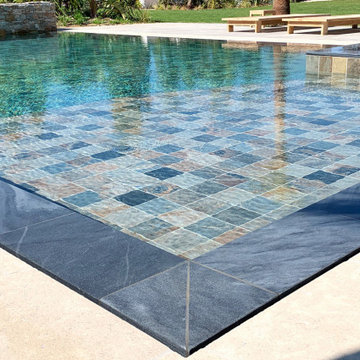Transformation d'un bassin inachevé en piscine miroir