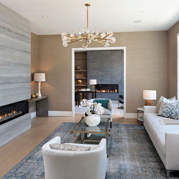 New Atherton Transitional in Metal and Stone