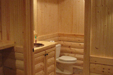 Inspiration for a craftsman bathroom remodel in Other