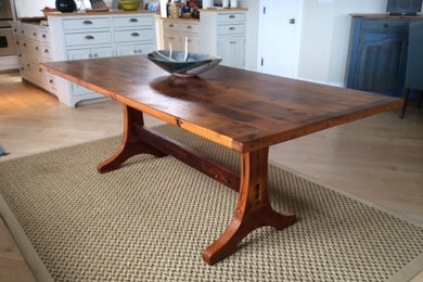 Mountain style dining room photo in Boston