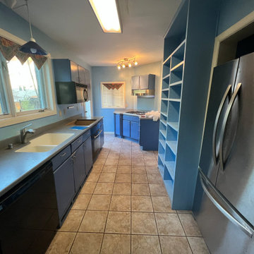 Navy Blue Kitchen Remodel in Arlington, VA