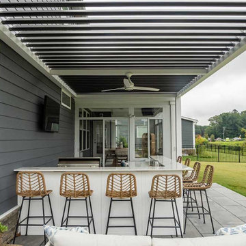 Residential: Motorized Louvered Pergola in Virginia Beach, VA