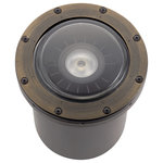 Kichler - VLO In-Ground 15 Degree 3000K LED Landscape Accent Light in Centennial Brass - The Kichler VLO In-Ground 15 Degree 3000K LED Landscape Accent Light in Centennial Brass measures 7" wide x 8" high.This light has a 3000K integrated LED.Wet rated. Can be exposed to rain, snow and the elements.  This light requires 1 , 17W Watt Bulbs (Not Included) UL Certified.