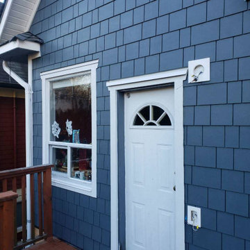 Siding Installation - James Hardie Shakes & Shingles in Evening Blue
