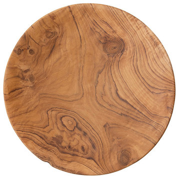 Rowan Natural Teak Salad/Dessert Plates, Set of 4