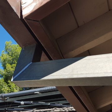 Soldered Steel Downspouts in La Cresenta