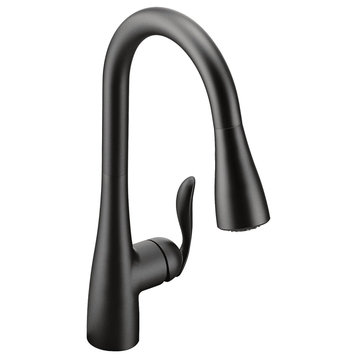 Kitchen Faucet, Power Boot Sprayer With Retractable System, Matte Black