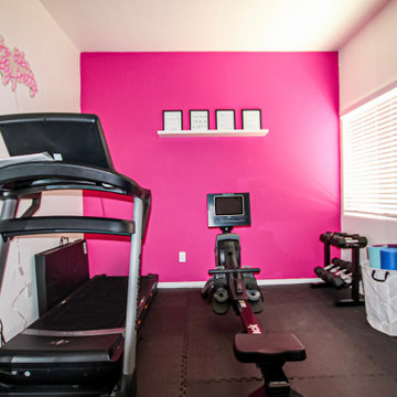 Pinked Out Home Gym