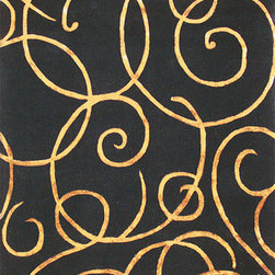 Barney's Black Area Rug - The Rug Market America - Area Rugs