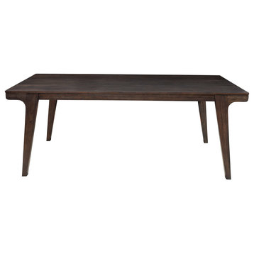 Olejo Fixed Top Dining Table, Chocolate
