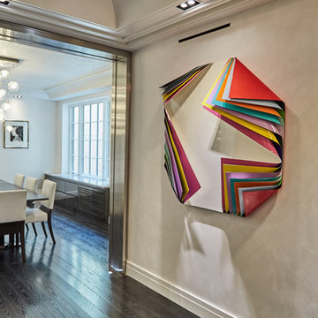 Park Ave Apartment | White Marble Dust Venetian Plaster